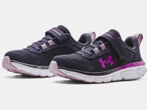 UNDER ARMOUR SOULIER DE COURSE 10.5 à 3 gris/mauve Pre-School UA Assert 9 AC