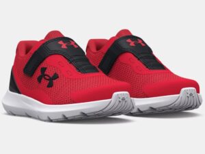 UNDER ARMOUR SOULIER DE COURSE 5k à 10k UA BINF SURGE 3 AC à fermeture réglable rouge/noir