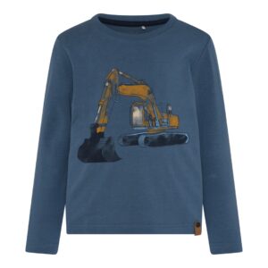 MINYMO AUTOMNE GARÇON CHANDAIL TRACTEUR BLEU