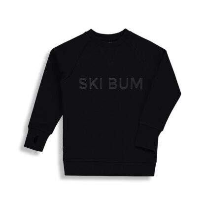 -BIRDZ CHANDAIL SKI BUM SWEAT noir (écriture noir)