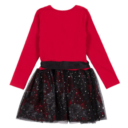 NANO NOEL FILLE ROBE ROUGE À TUTU – Image 2