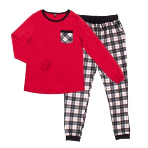 NANO NOEL PYJAMA ADULTE (GRANDEUR FEMME) ROUGE