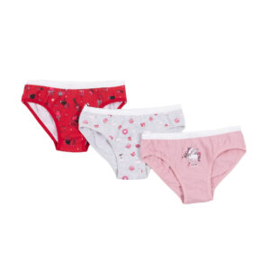 NANO SOUS-VÊTEMENTS PAQUET DE 3 CULOTTES NOEL ROSE LICORNE