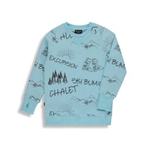 -BIRDZ CHANDAIL LAKE CHALET SWEAT bleu