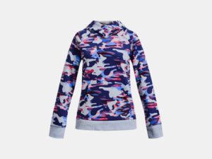 UNDER ARMOUR Fille Armour Rival Fleece Printed Hoodie bleu