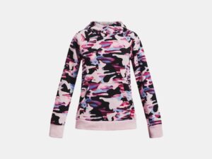 UNDER ARMOUR Fille Armour Rival Fleece Printed Hoodie rose