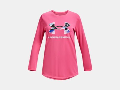 UNDER ARMOUR Fille Armour Tech™ Big Logo Print manche longue rose