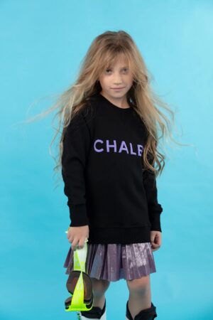 -BIRDZ CHANDAIL CHALET noir écriture mauve