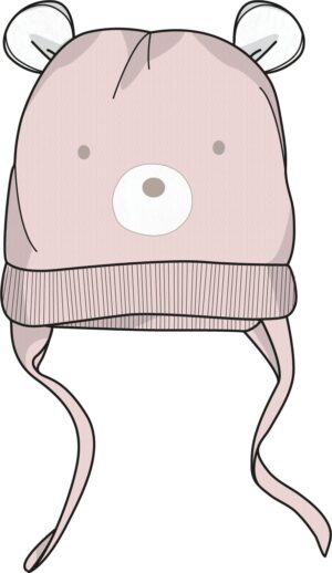 LOSAN AUTOMNE 2022 BÉBÉ TUQUE DE TRICOT ROSE PÂLE