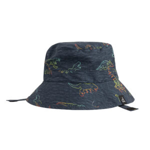 DEUX PAR DEUX PRINTEMPS 2023 DINOSAURES MAILLOT CHAPEAU DE PLAGE NOIR (EN STOCK)