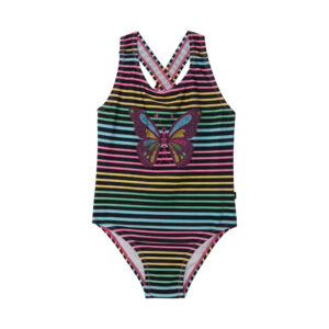 DEUX PAR DEUX PRINTEMPS 2023 MAILLOT ARC EN CIEL UNE PIÈCE RAYÉ (EN STOCK)