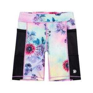 DEUX PAR DEUX PRINTEMPS 2023 TIE DYE FLEURIT BIKER SHORT ATLÉTIQUE (EN STOCK)