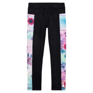 DEUX PAR DEUX PRINTEMPS 2023 TIE DYE FLEURIT LEGGING NOIR ATLÉTIQUE (EN STOCK)