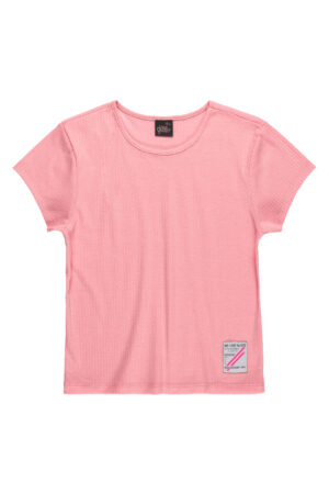 GLOSS PRINTEMPS. GRANDE FILLE T-SHIRT ROSE