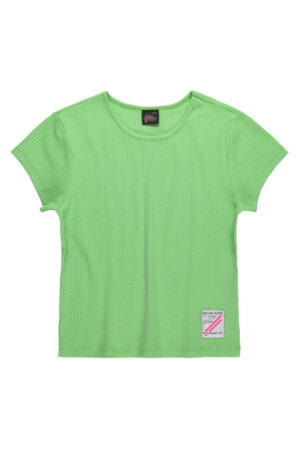 GLOSS PRINTEMPS. GRANDE FILLE T-SHIRT VERT