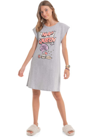 -GLOSS PRINTEMPS. FILLE PYJAMA JAQUETTE GRISE