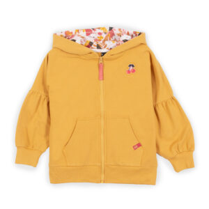 NANO PRINTEMPS 23 FRUITS ENSOLEILLÉS VESTE JAUNE À CAPUCHON (EN STOCK)