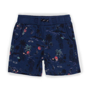 NANO PRINTEMPS 23 BÉBÉ GARÇON C'EST L'ÉTÉ SHORT MARINE IMPRIMÉ (EN STOCK)
