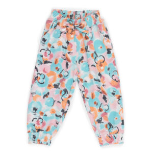 NANO PRINTEMPS 23 BÉBÉ FILLE LA PLAGE ET MOI PANTALON TURQUOISE IMPRIMÉ (EN STOCK)