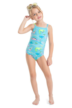 QUIMBY PRINTEMPS 23 FILLE MAILLOT UNE PIÈCE DINO