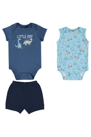 QUIMBY PRINTEMPS 23 BÉBÉ GARÇON ENSEMBLE 3 PIÈCES