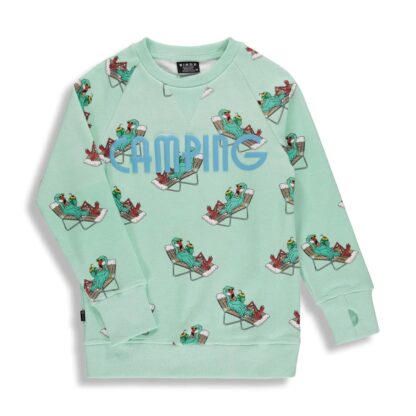 BIRDZ PRINTEMPS SWEAT FLAMANT BEACH GLASS