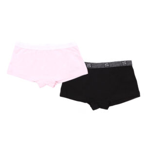 NANO SOUS-VÊTEMENTS BOXER FILLE, PAQUET DE 2 NOIR, ROSE