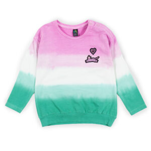 NANO PRINTEMPS 23 BÉBÉ FILLE DOMPTEUSE DE LÉOPARDS CHANDAIL MANCHE LONGUE COLORÉ (EN STOCK)