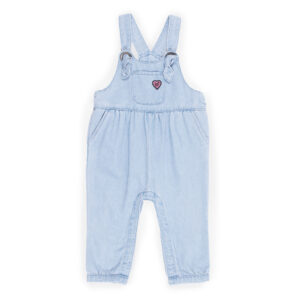 NANO PRINTEMPS 23 BÉBÉ FILLE DOMPTEUSE DE LÉOPARDS SALOPETTE EN JEANS MOU (EN STOCK)