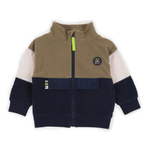 NANO PRINTEMPS 23 BÉBÉ GARÇON RANDONNÉE AVEC LES DINOSAURES VESTE CHAUDE EN MICROPOLAIRE (EN STOCK)