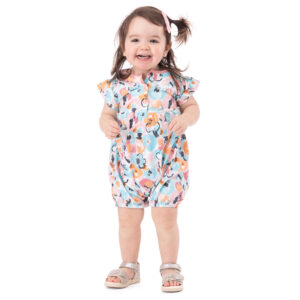 NANO PRINTEMPS 23 BÉBÉ FILLE LA PLAGE ET MOI BARBOTEUSE TURQUOISE IMPRIMÉE (EN STOCK)