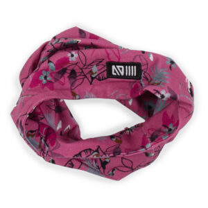 -NANO PRINTEMPS FOULARD EN JERSEY FLEURIT ROSE GABBY