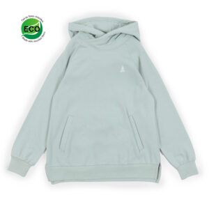 NANO PRINTEMPS 23 DÉTENTE FILLETTE CHANDAIL LONG À CAPUCHON MENTHE (EN STOCK)