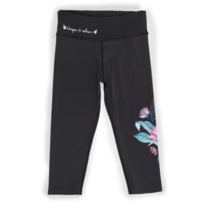 NANO PRINTEMPS 23 DÉTENTE FILLETTE LEGGING 3/4 NOIR (EN STOCK)