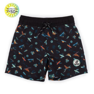 NANO PRINTEMPS 23 MAILLOT GARÇON SHORT NOIR IMPRIMÉ (EN STOCK)