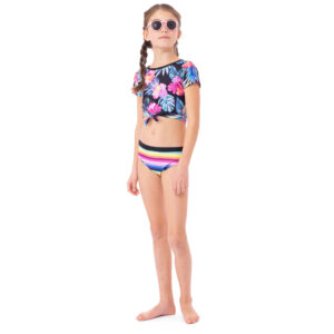 NANO PRINTEMPS 23 MAILLOT FILLE HIBISCUS DEUX PIÉCES (EN STOCK)