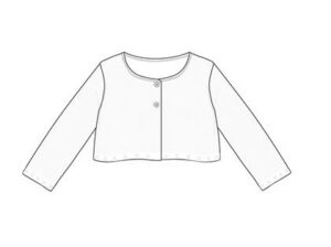 LOSAN PRINTEMPS 23 FILLE CHIC CARDIGAN BLANC 3 À 12 ANS