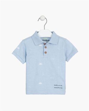 LOSAN PRINTEMPS 23 BÉBÉ GARÇON POLO BLEU PÂLE