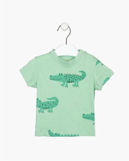 LOSAN PRINTEMPS 23 BÉBÉ GARÇON T-SHIRT VERT PÂLE CROCRODILE