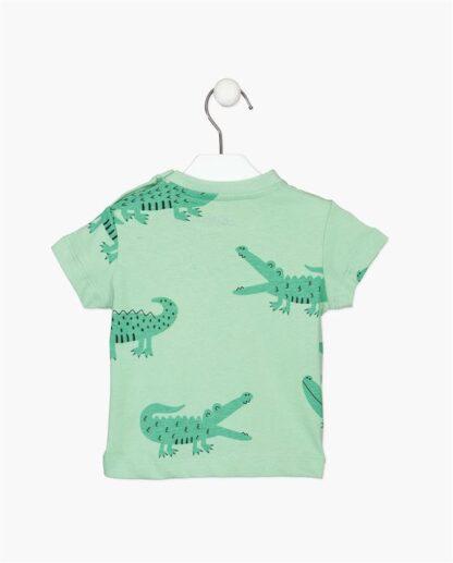 LOSAN PRINTEMPS 23 BÉBÉ GARÇON T-SHIRT VERT PÂLE CROCRODILE – Image 2