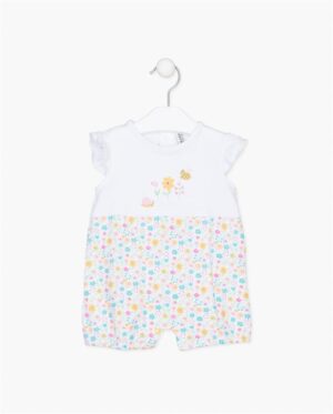 LOSAN PRINTEMPS 23 LAYETTE BÉBÉ FILLE BARBOTEUSE FLEURIE