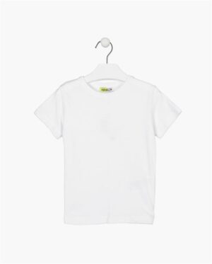 LOSAN PRINTEMPS 23 GRAND GARÇON 8 À 16 ANS T-SHIRT BASIC BLANC