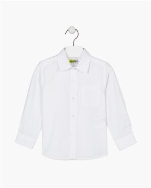 LOSAN PRINTEMPS 23 GARÇON CHEMISE BLANCHE MANCHE LONGUE 2 À 12 ANS