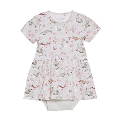 MINYMO PRINTEMPS 23 BÉBÉ FILLE ROBE CACHE COUCHE IMPRIMÉE