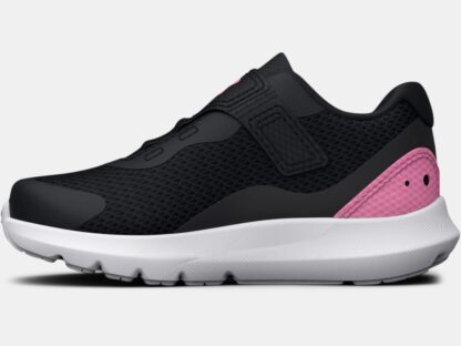 UNDER ARMOUR SOULIER DE COURSE 5k à 10k UA BINF SURGE 3 AC à fermeture réglable noir/rose – Image 5