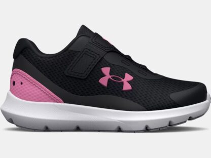 UNDER ARMOUR SOULIER DE COURSE 5k à 10k UA BINF SURGE 3 AC à fermeture réglable noir/rose – Image 4