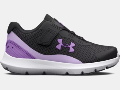 UNDER ARMOUR SOULIER DE COURSE 5k à 10k UA BINF SURGE 3 AC à fermeture réglable charcoal/mauve – Image 3