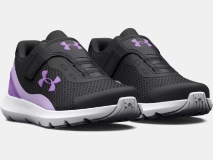 UNDER ARMOUR SOULIER DE COURSE 5k à 10k UA BINF SURGE 3 AC à fermeture réglable charcoal/mauve