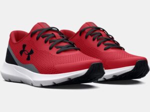 UNDER ARMOUR SOULIER DE COURSE 3.5 À 5 ROUGE Junior UA Surge 3