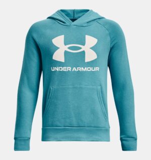 UNDER ARMOUR GARÇON Hoodie Sweat à capuche UA Rival Fleece bleu glacier
